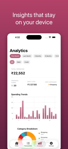 PennyWise AI Expense Tracker Screenshot 2 of 3