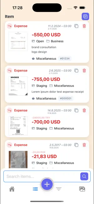 Paiperworks: AI Receipt Scan screenshot 1