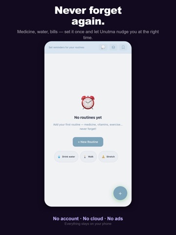 Unutma: Offline Diary & Vault iPad screenshot