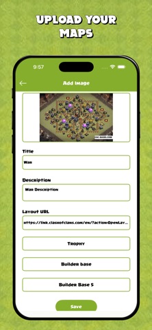 Map Layout for Clash of Clans iPhone screenshot