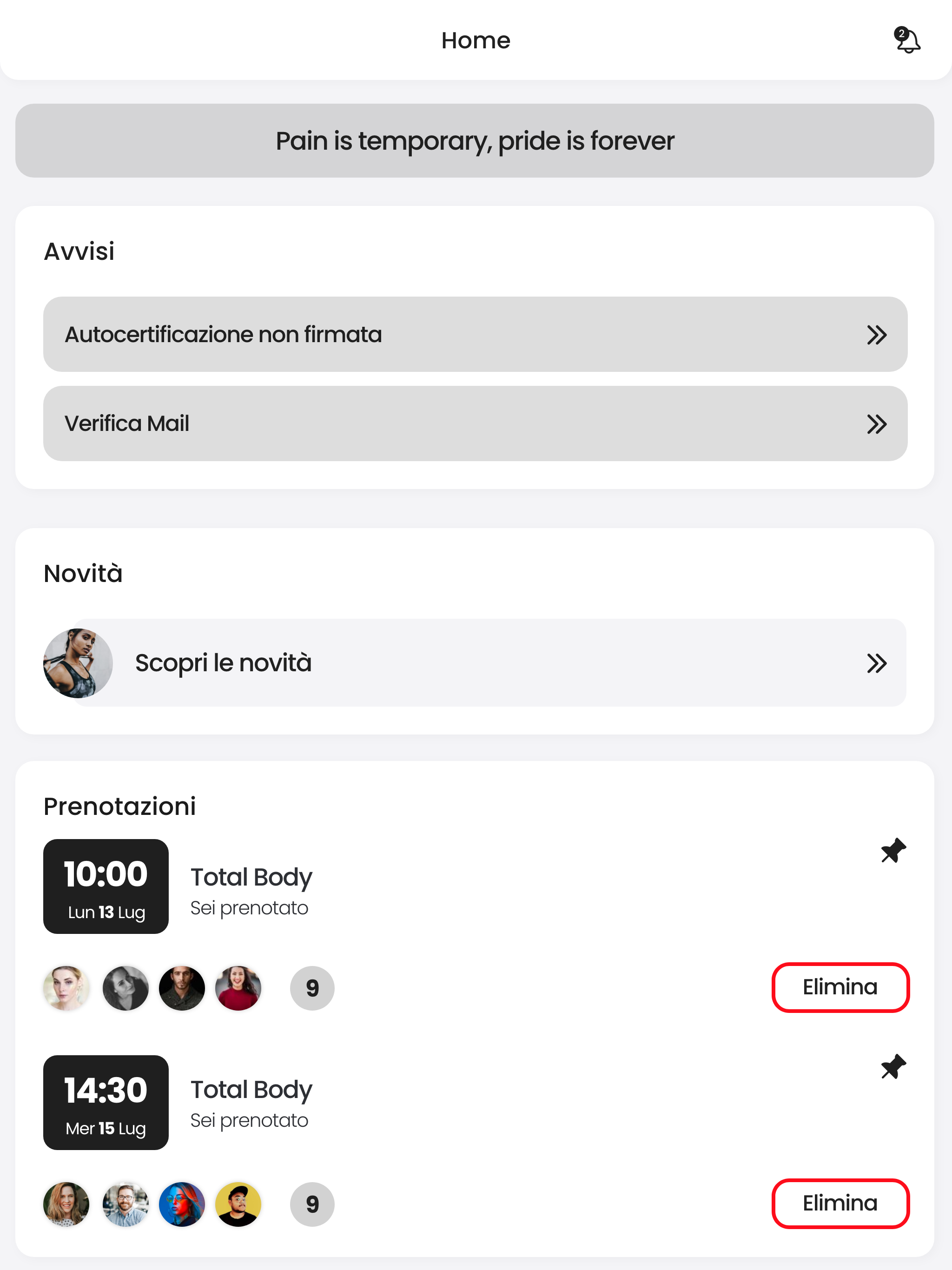 Etruria Wellness App screenshot 8