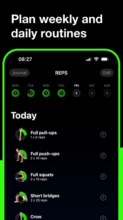 Reps - Bodyweight exercises
