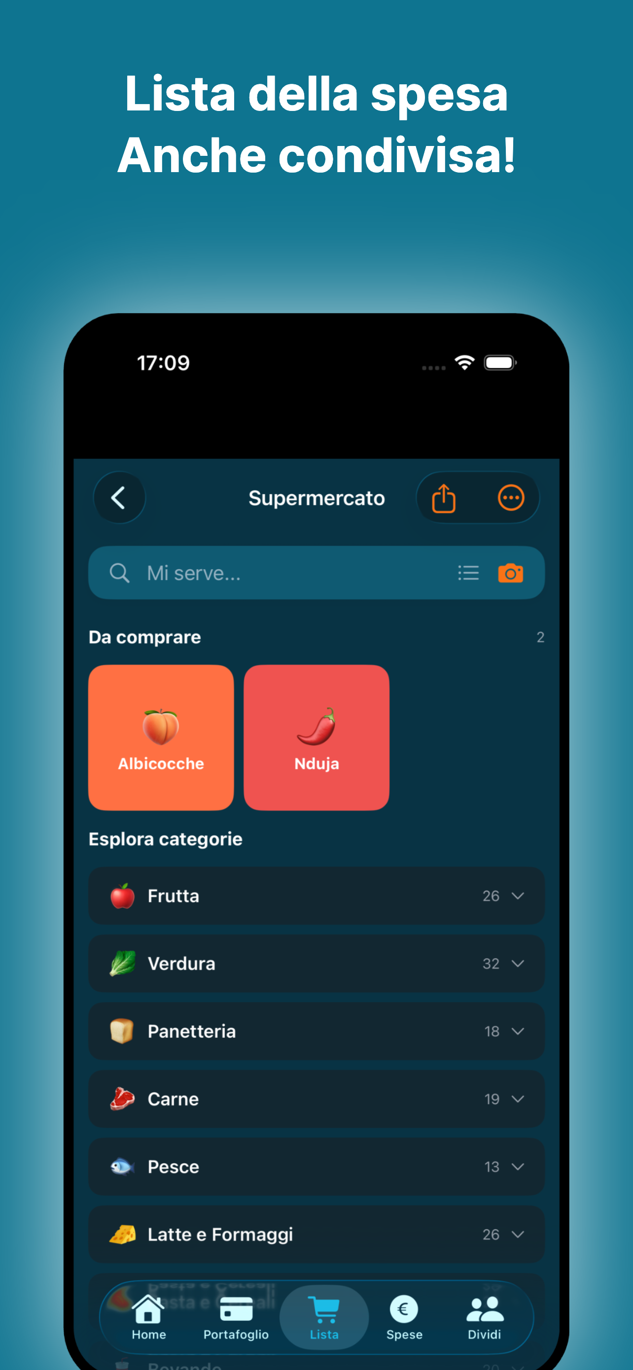 Listi! Carte fedeltà e spesa screenshot 3