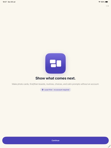 Visual Schedule: PictoCue iPad screenshot