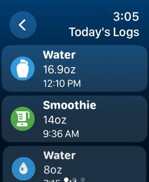 ‎Schermata di Water Tracker WaterMinder