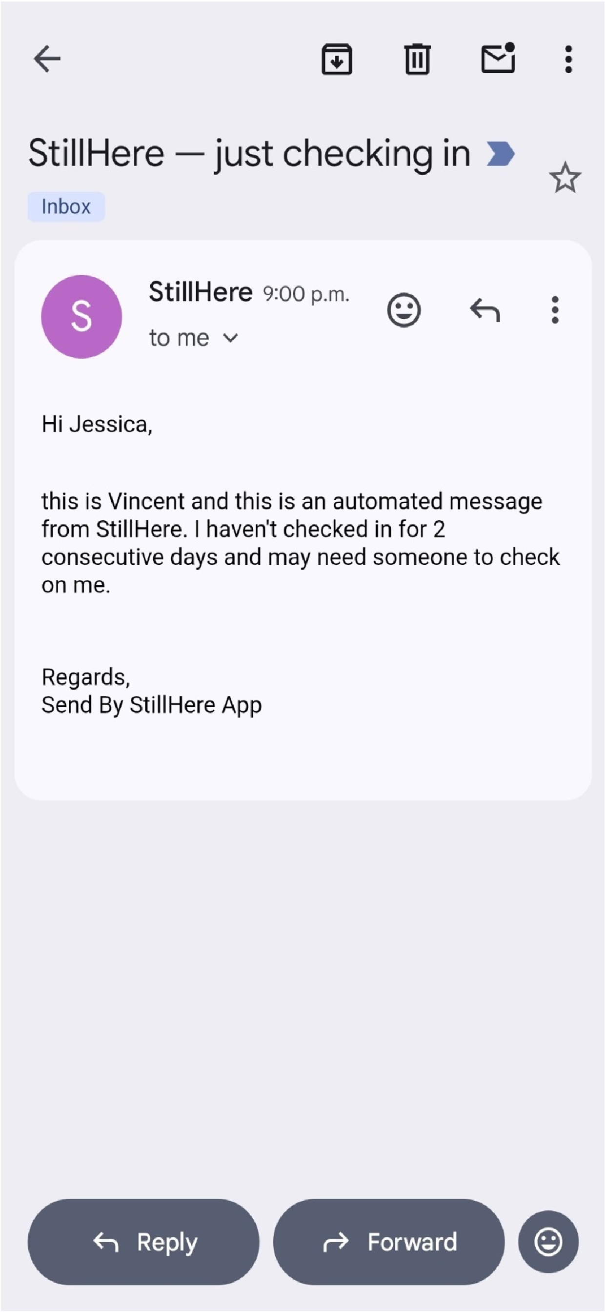 Still Here: Daily Check-In