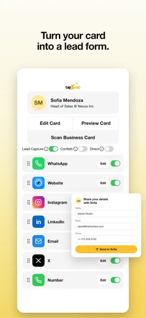 TapSnap: Digital Business Card screenshot 2