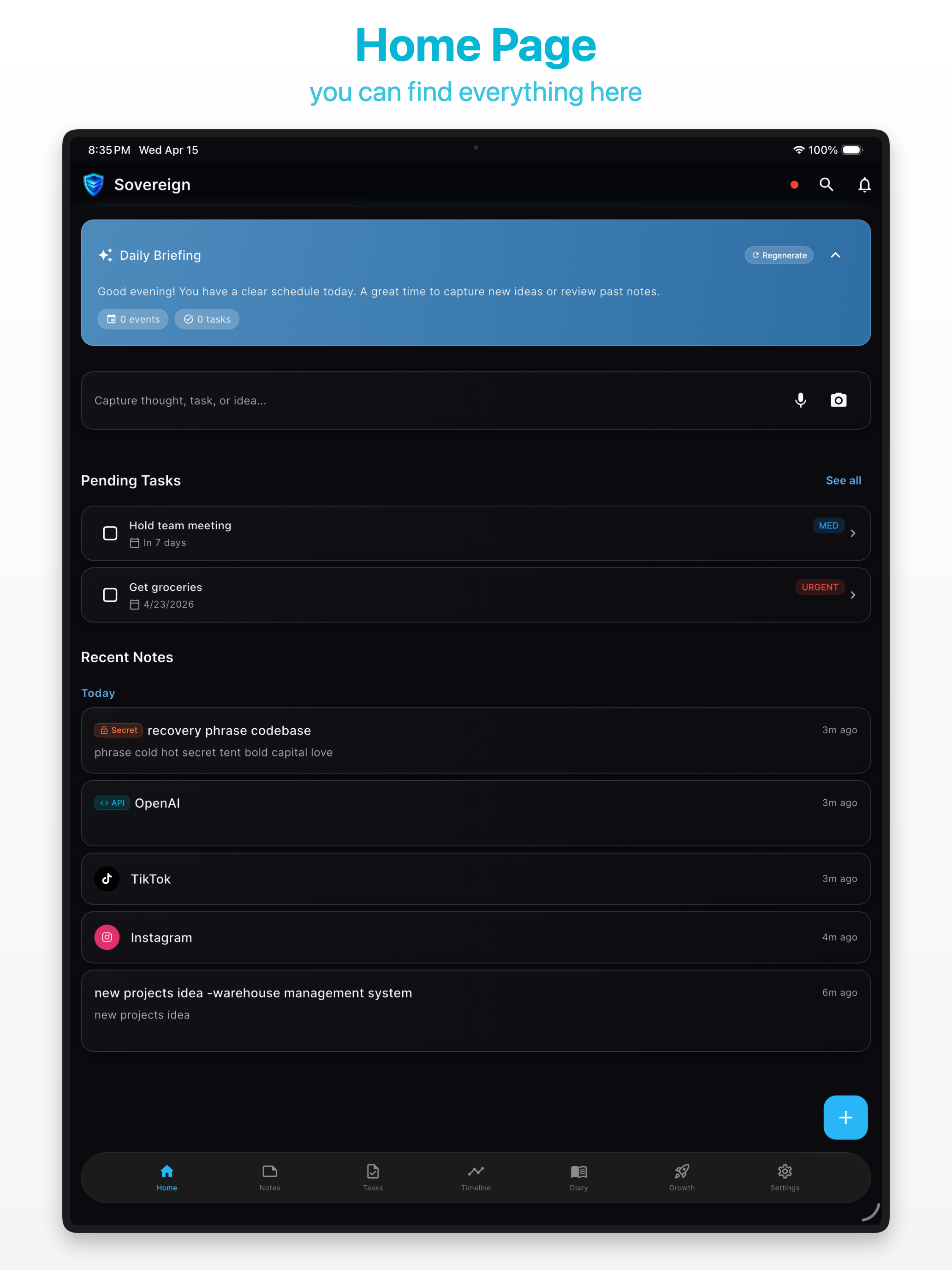 Sovereign App