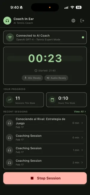 Coach In Ear screenshot 4