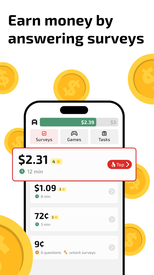 #2. AttaPoll Surveys - Make Money (iOS) Ved: AttaPoll Ltd