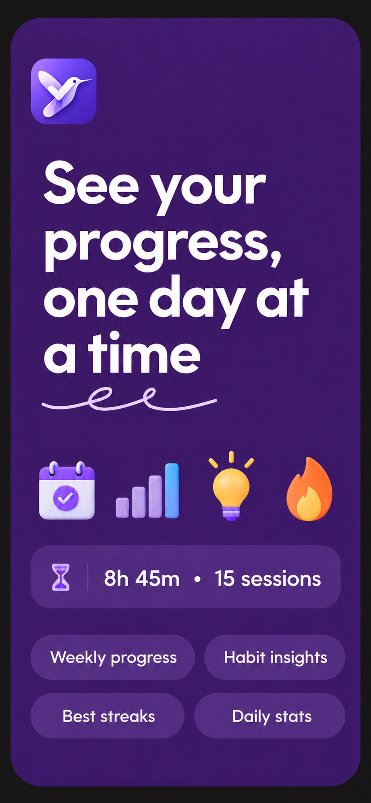 Screenshot 1 of HabitWing – Life Tracker