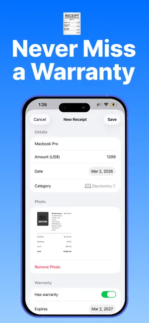 Keep Bills: Receipt Manager screenshot 2