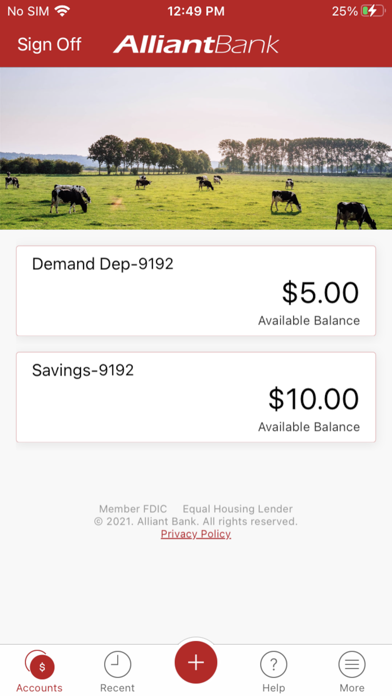 Alliant Bank Mobile Screenshot