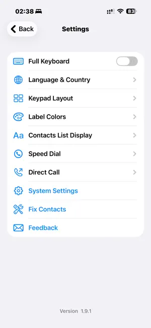 9 Dial screenshot 4