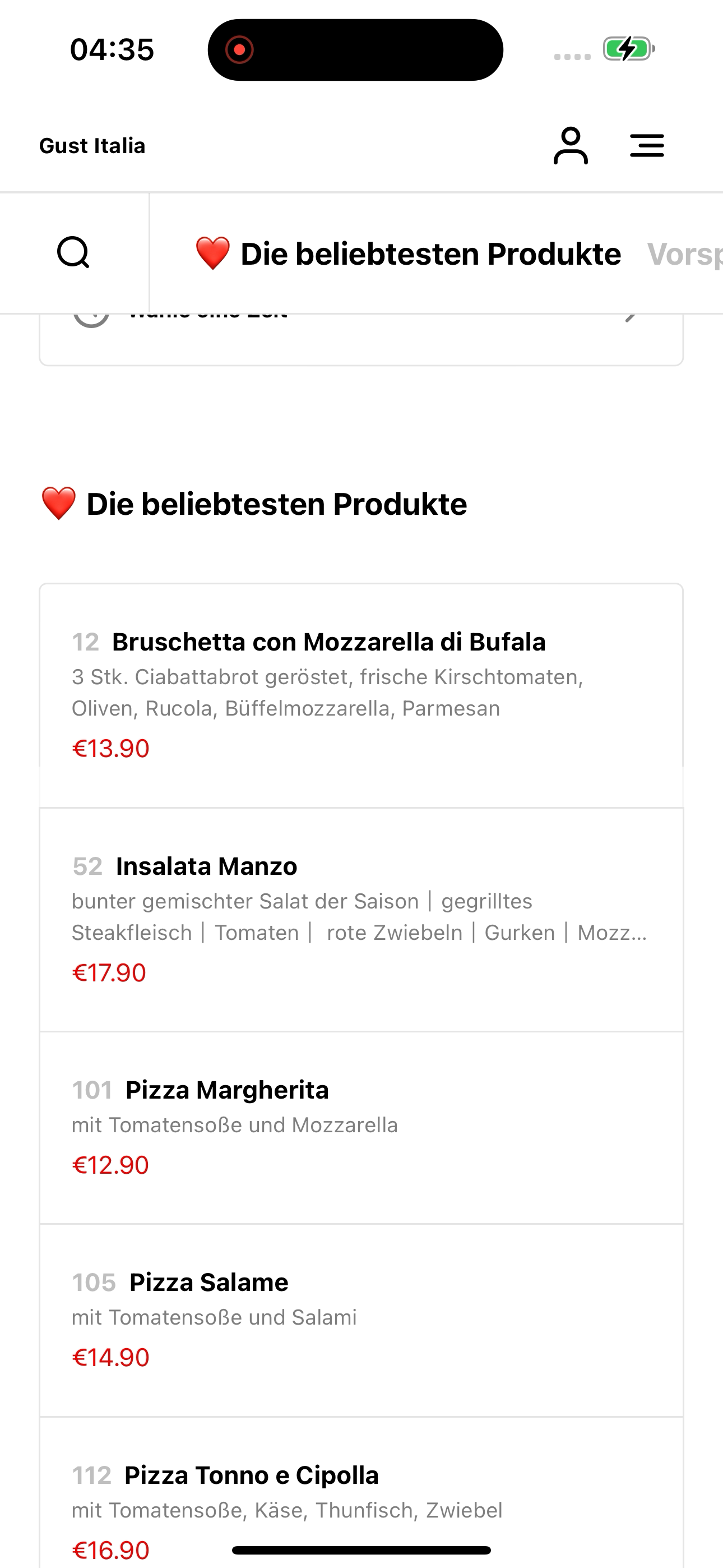 Trattoria Gust Italia screenshot 3