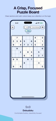 Dokudoku: Large Print Sudoku iPhone screenshot