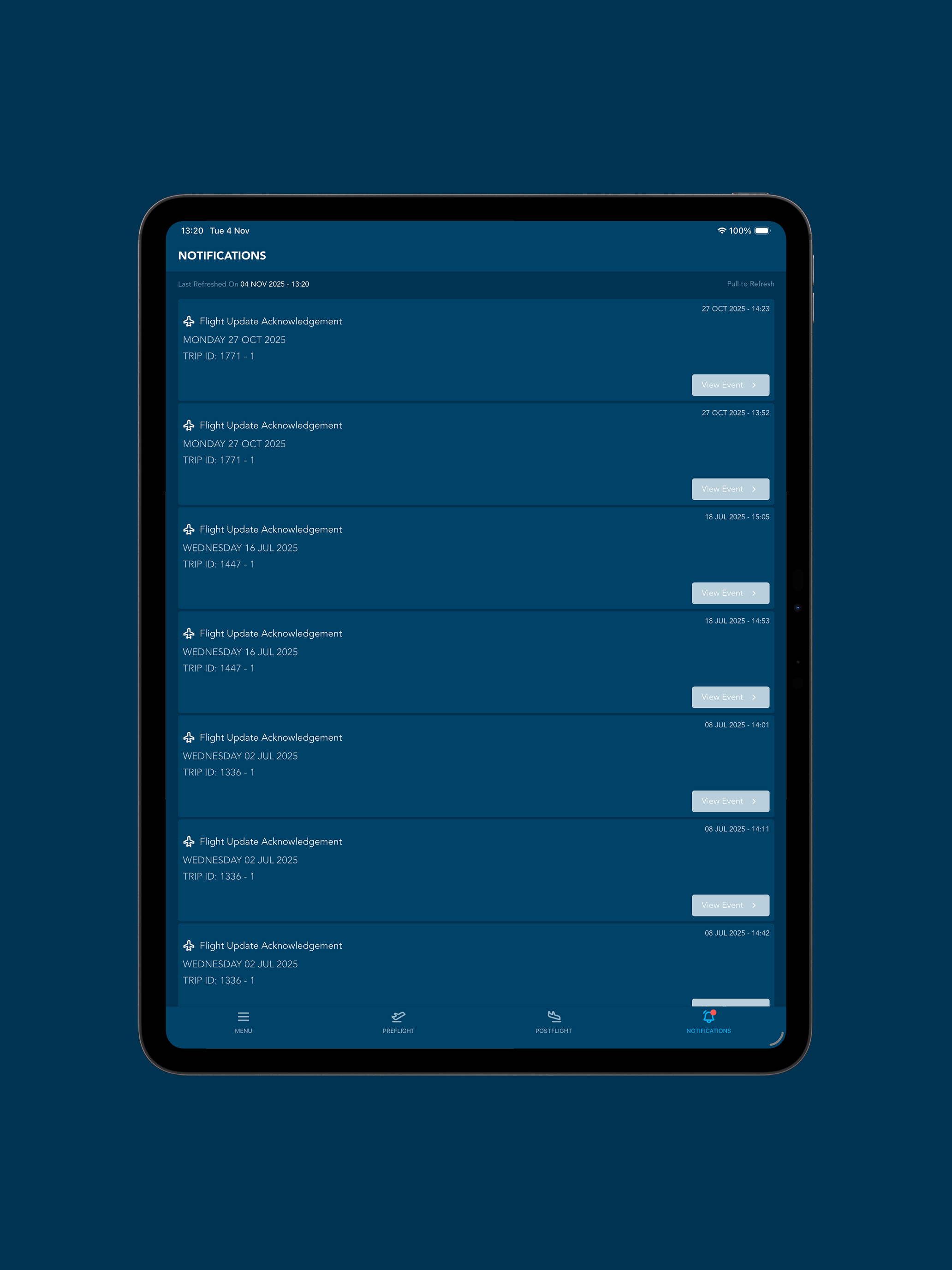 MySky Scheduler CrewApp 2.0