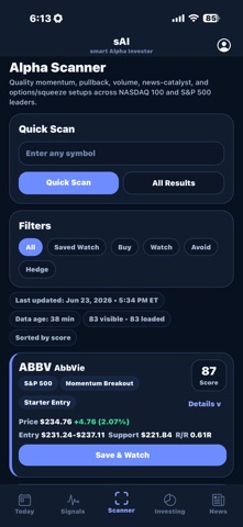 smart Alpha Investor Screenshot 4 of 9