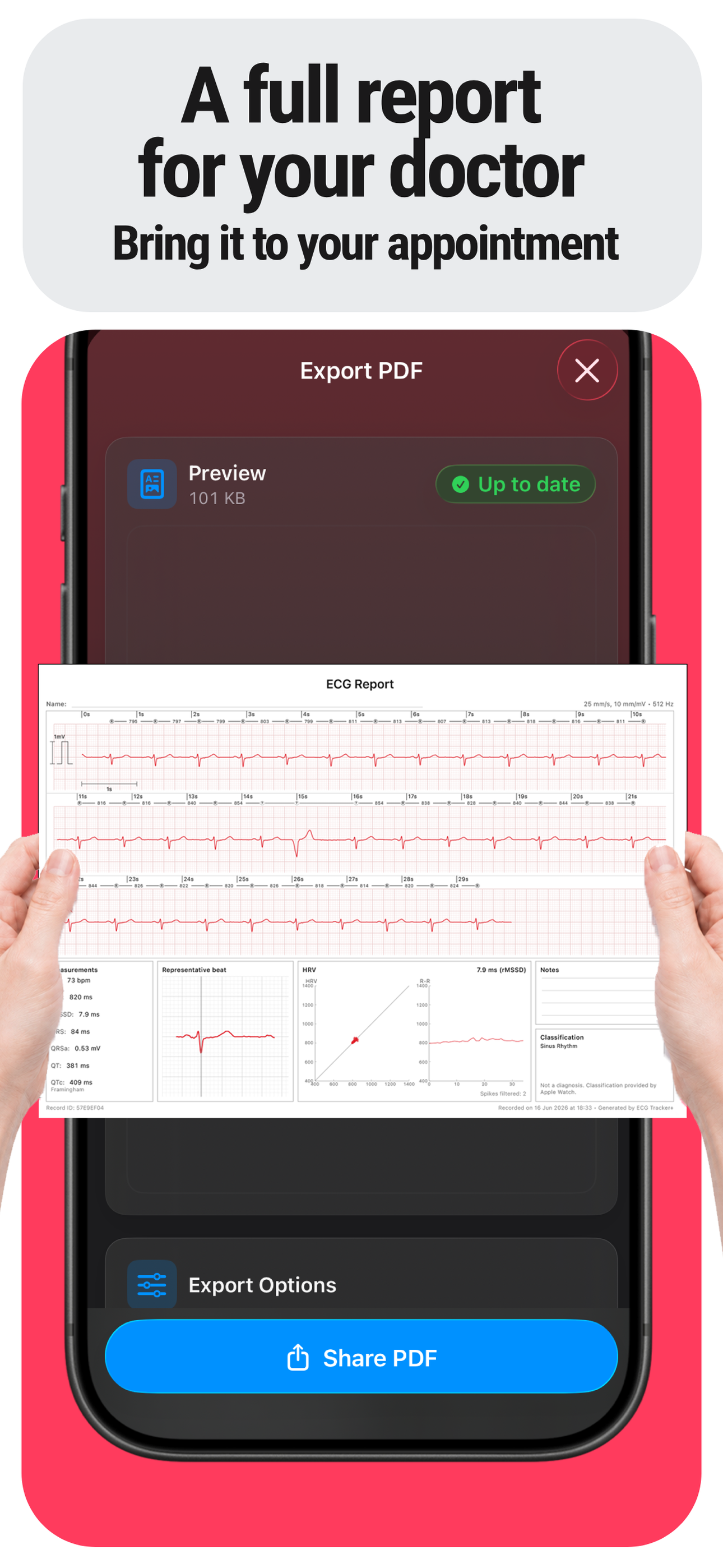 ECG Tracker+ EKG Reader HRV screenshot 5