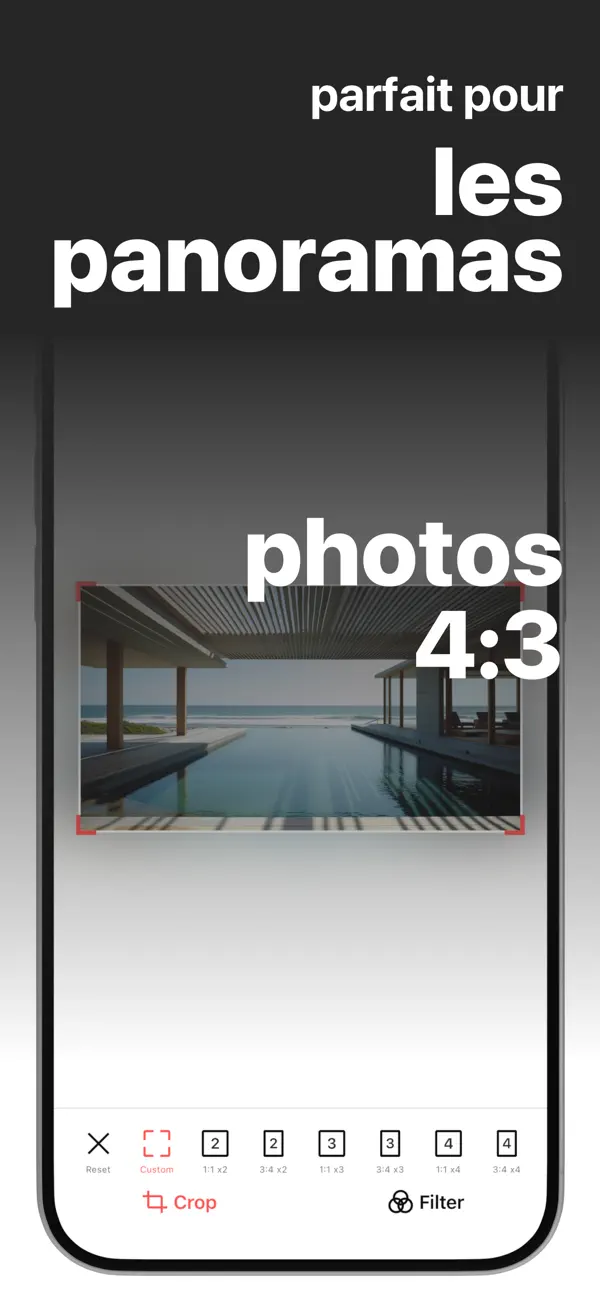 Screenshot #2 pour Perfect Crop: Diviser Photos