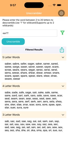 Unscrambler-Word Screenshot 3 of 9