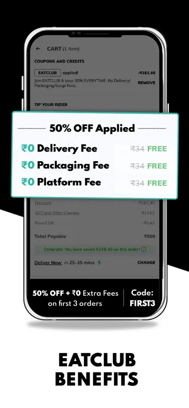 EatClub: Food Delivery App screenshot 3 of 8