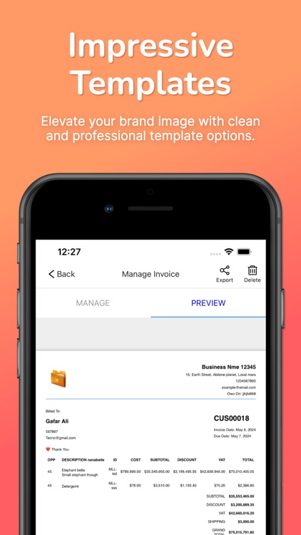 Invoice & Estimate Generator
