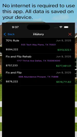 House Flip Analysis screenshot 4