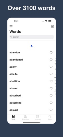 English Collocation Sentence screenshot