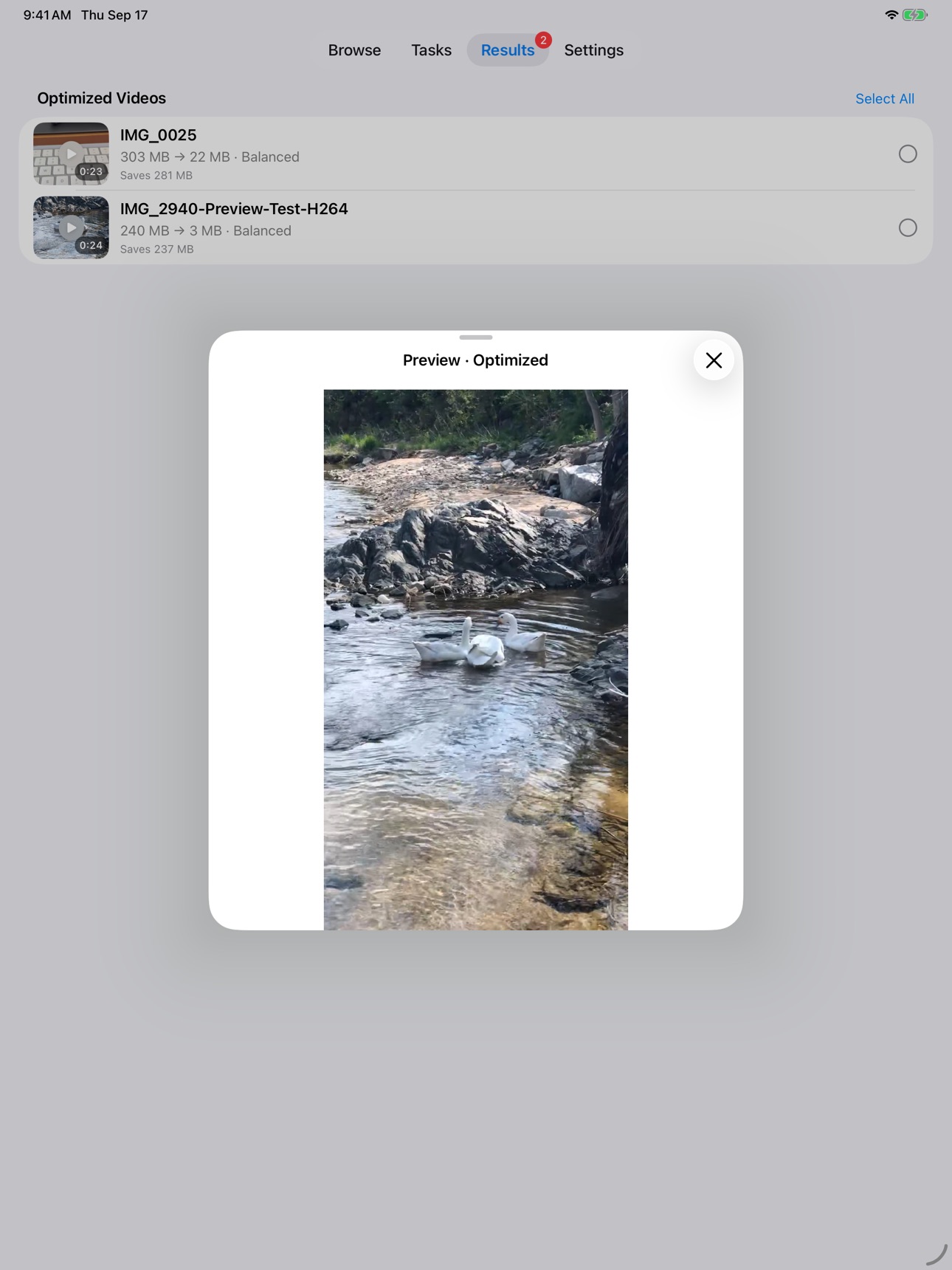 Screenshot 10 of LumaShrink: Video Compressor