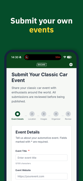 DRIVESHARE EVENTS Screenshot 3 of 4