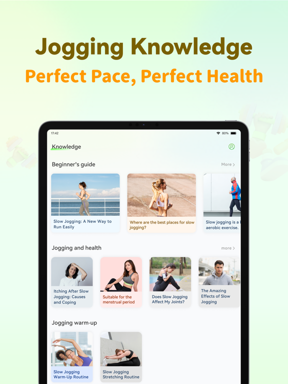 Slow Jogging Tracker &Timer iPad screenshot 6 - Health & Fitness app