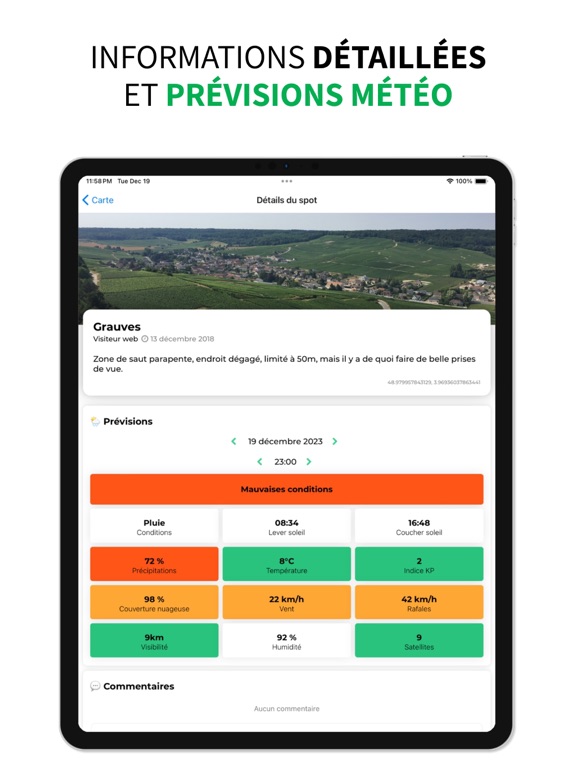 Screenshot #5 pour Drone Spot : Météo et Carte