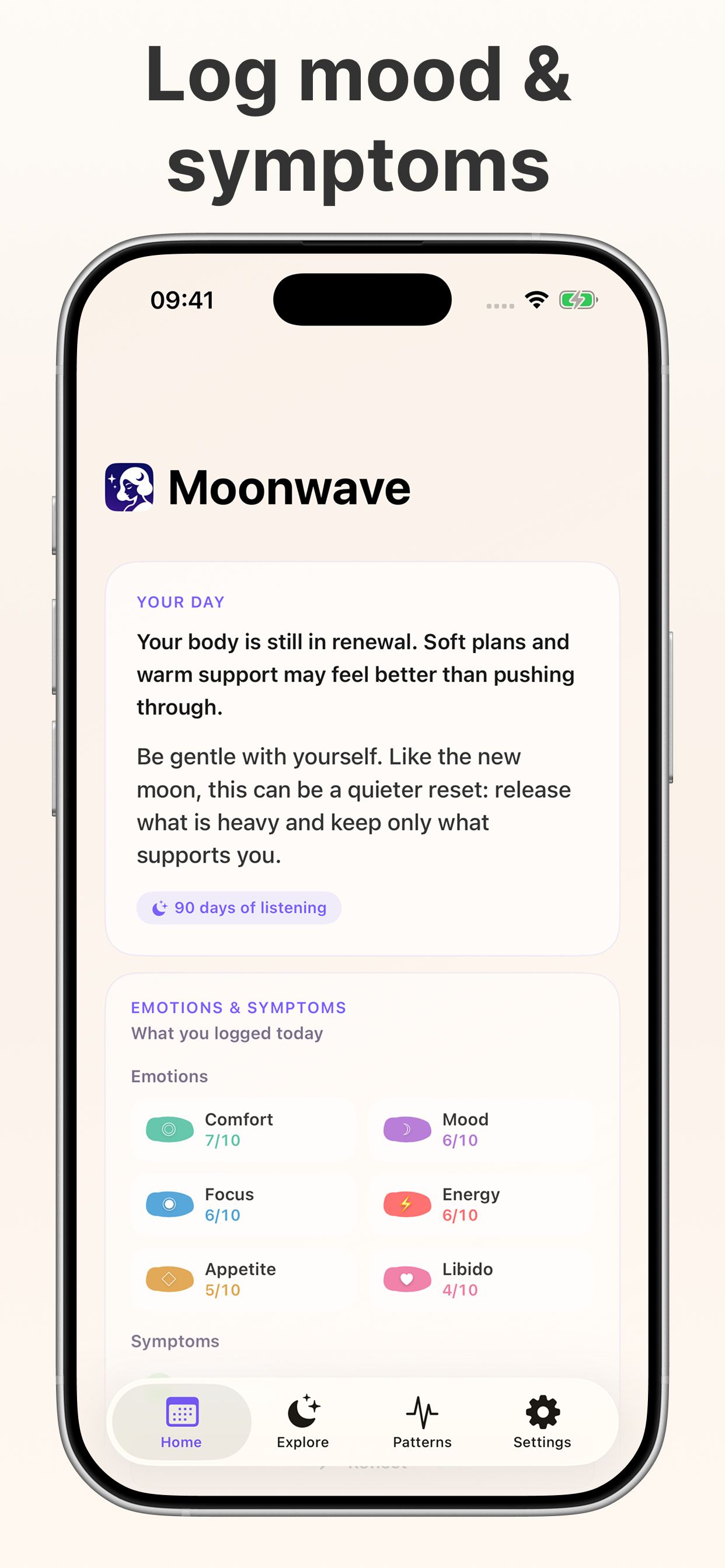 Moonwave: Period Tracker screenshot 3