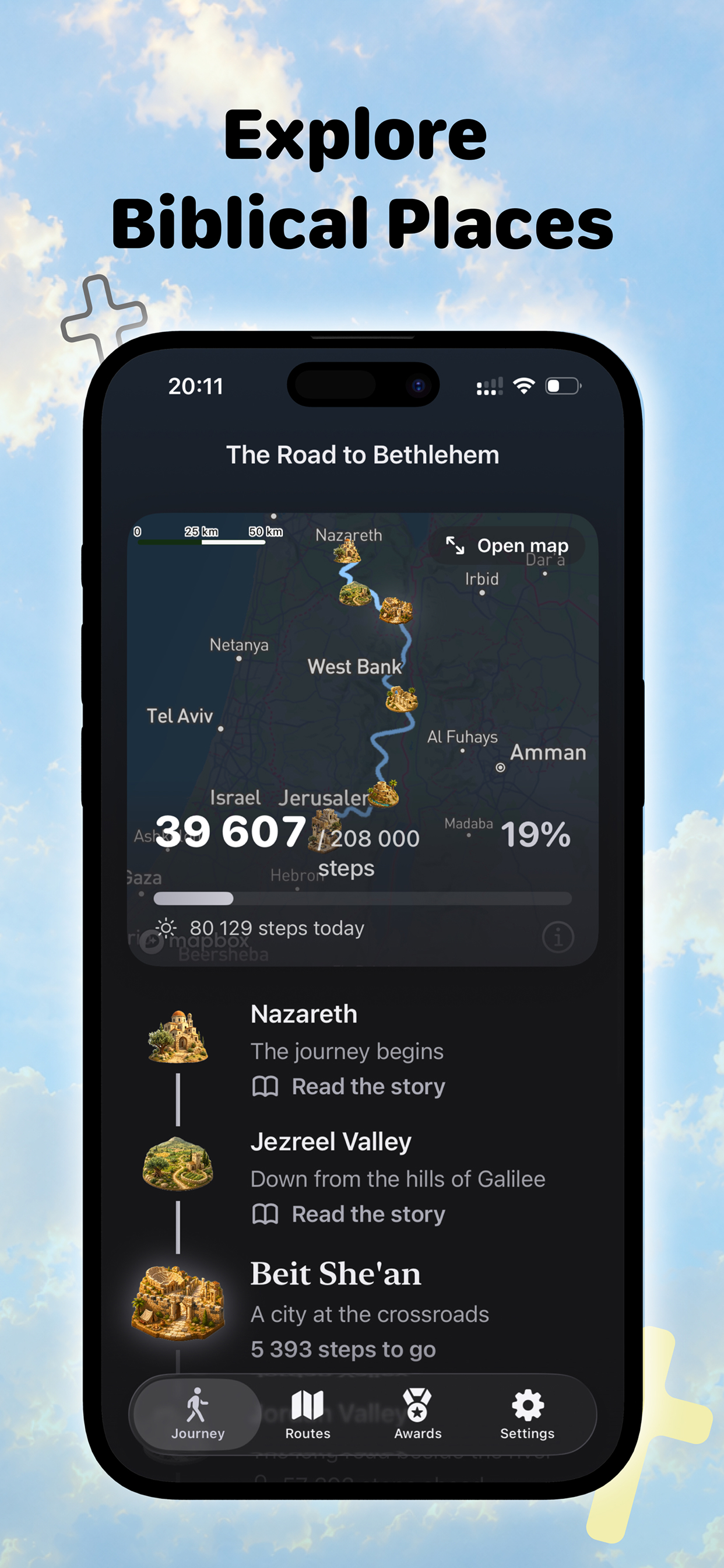 HolySteps: Bible Walking screenshot 2