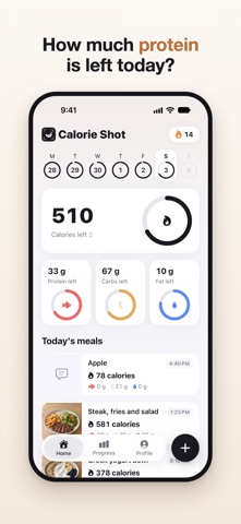 Calorie Shot: Protein Tracker screenshot 2