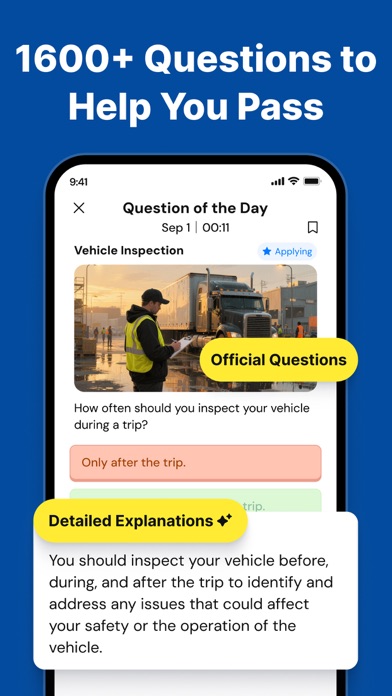 Screenshot 2 of CDL Prep Practice Test - 2025 App