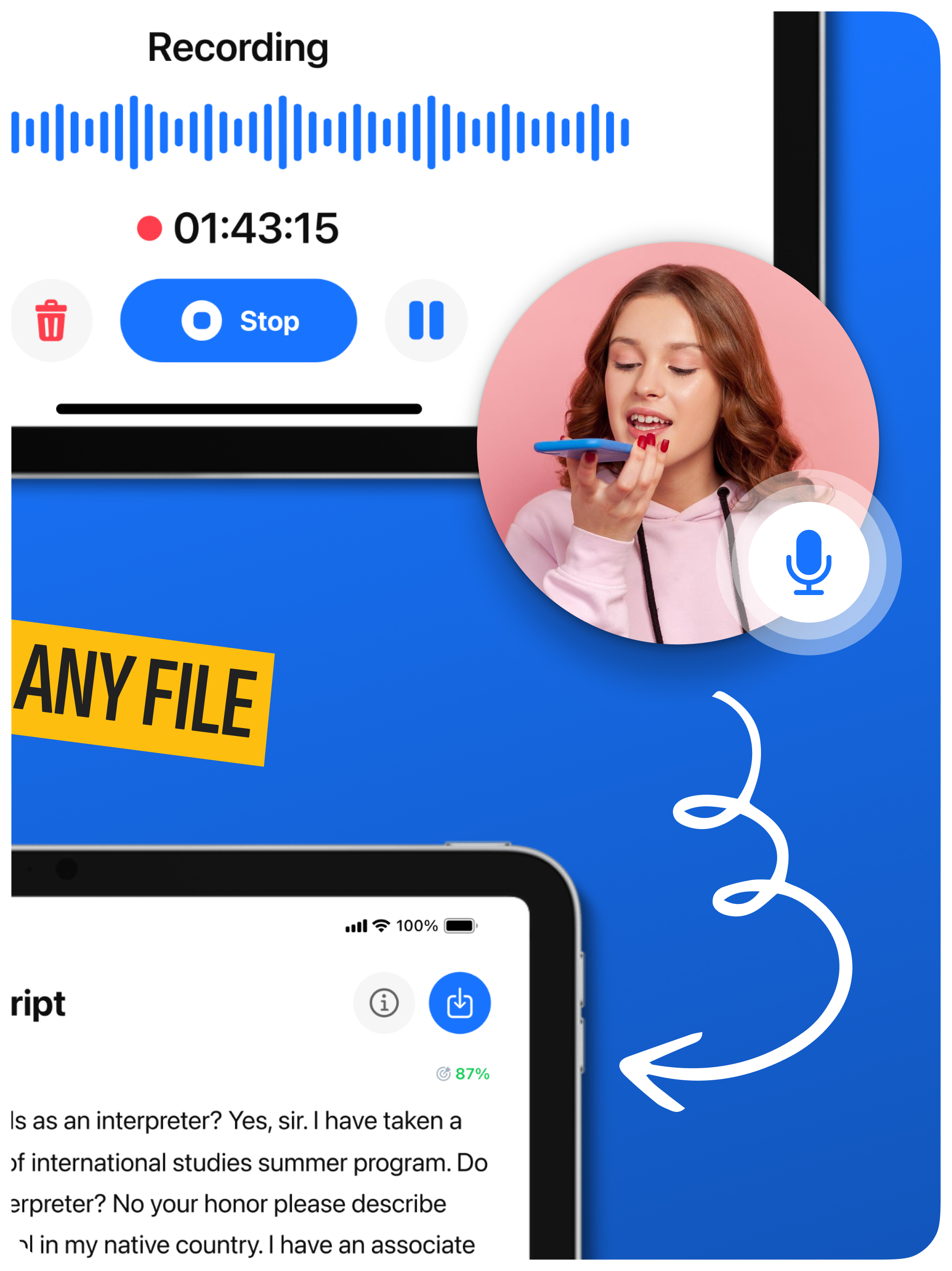 Speech to Text & Transcriber