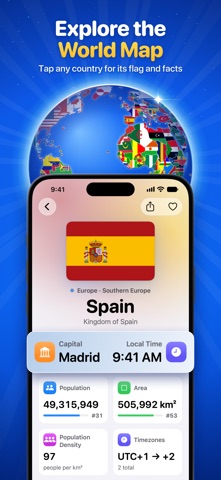 Smart World Map & Countries Screenshot 1 of 4