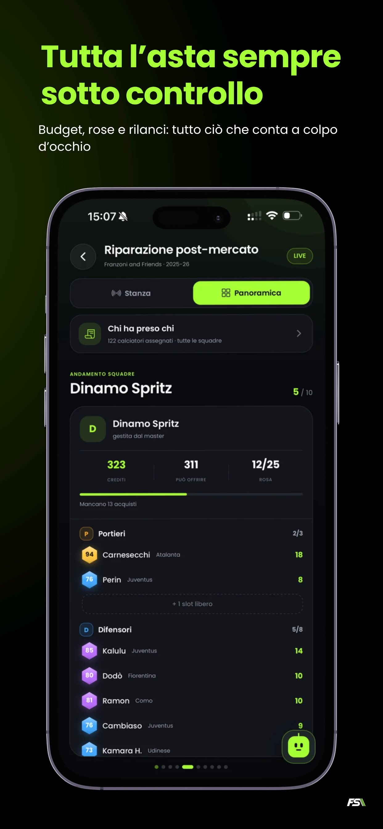 FantaStudio screenshot 2