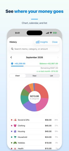 Kakeibo: Fast Expense Tracker Screenshot 3 of 8
