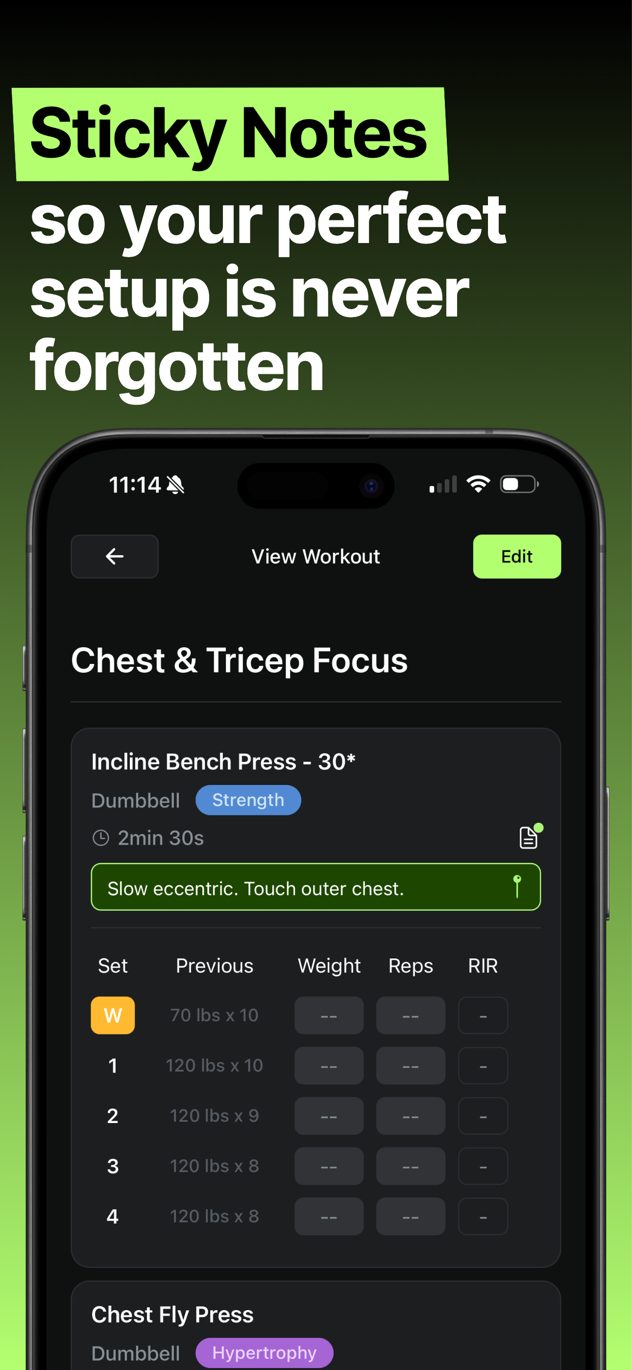 Reps Workout Log & Planner