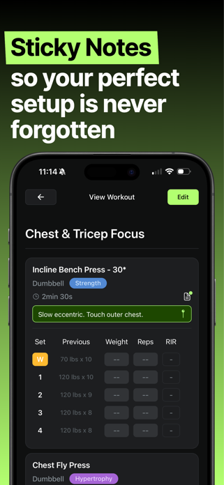 Reps Workout Log & Planner Screenshot 6 of 10