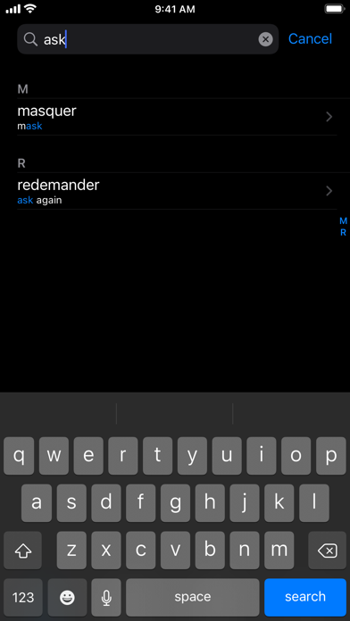 Screenshot #1 pour Les Verbes - French Verbs