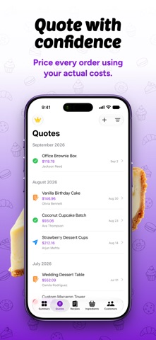 Pastri: Recipe Cost Calculator iPhone screenshot