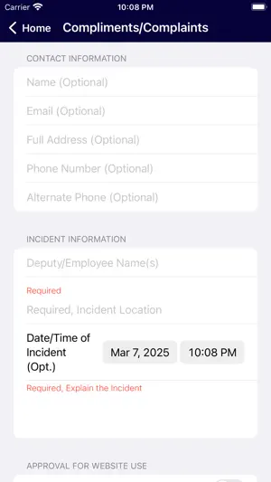 Lafayette County AR Sheriff screenshot 1