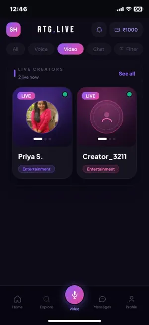 RTGLIVE –Go Live, Chat,Connect screenshot 3