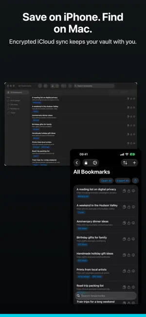 TresorLink: Private Bookmarks screenshot 4