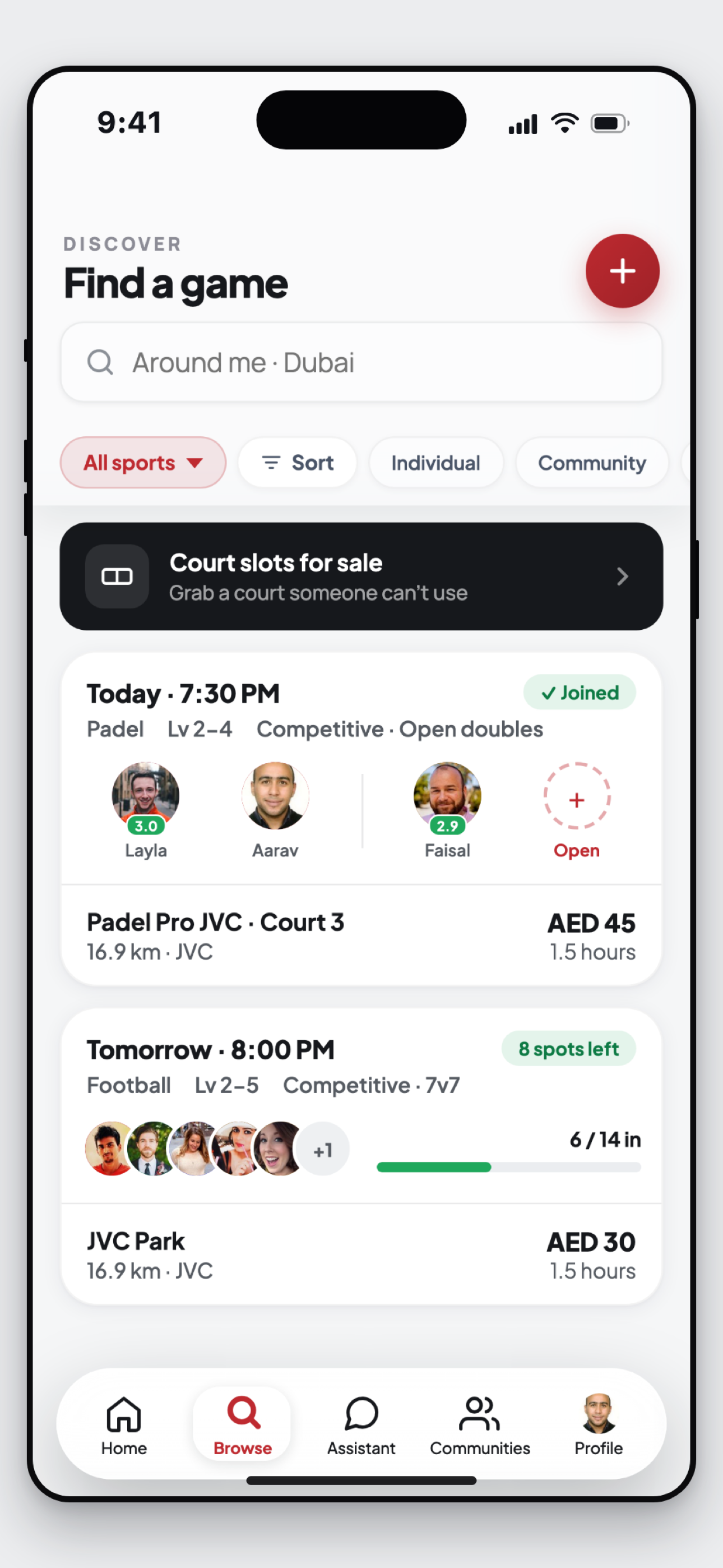 Lineup: Find Players & Games screenshot 2