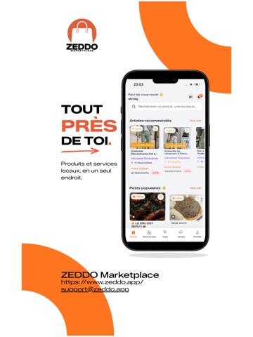 ZEDDO Marketplace iPad screenshot